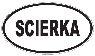 SCIERKA - Oval Sticker