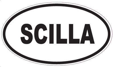 SCILLA - Oval Sticker