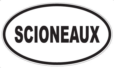 SCIONEAUX - Oval Sticker