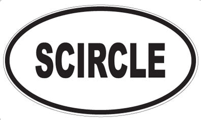 SCIRCLE - Oval Magnet