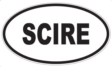 SCIRE - Oval Magnet