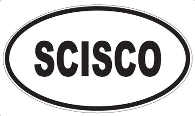 SCISCO - Oval Sticker