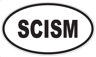 SCISM - Oval Sticker