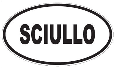 SCIULLO - Oval Magnet