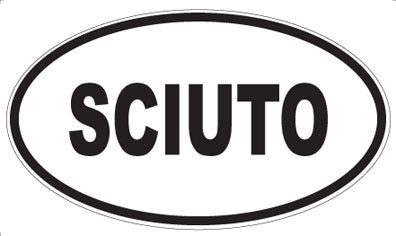 SCIUTO - Oval Magnet