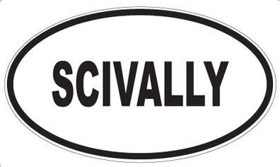 SCIVALLY - Oval Magnet