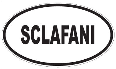 SCLAFANI - Oval Sticker