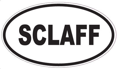 SCLAFF - Oval Sticker