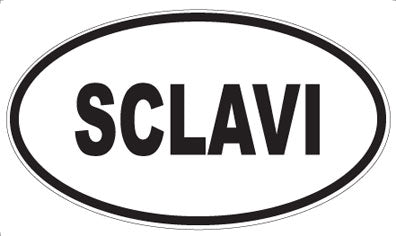 SCLAVI - Oval Sticker