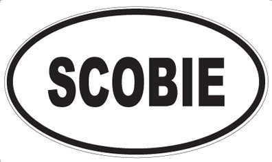 SCOBIE - Oval Sticker