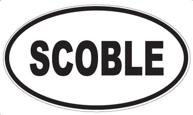 SCOBLE - Oval Sticker