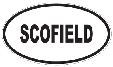 SCOFIELD - Oval Magnet