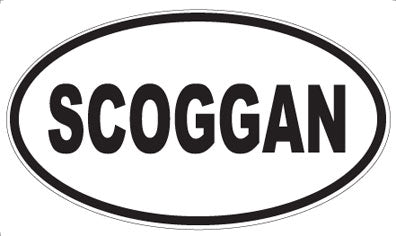 SCOGGAN - Oval Sticker