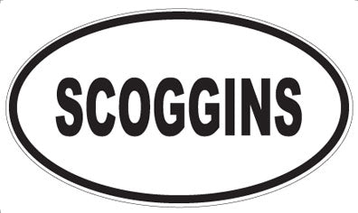 SCOGGINS - Oval Magnet