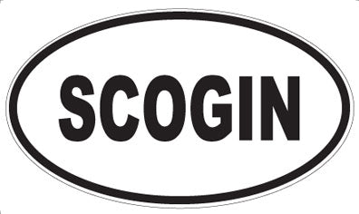 SCOGIN - Oval Sticker