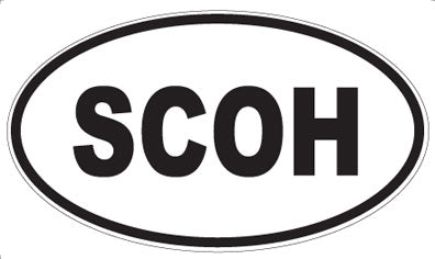 SCOH - Oval Sticker