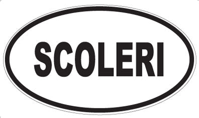 SCOLERI - Oval Sticker