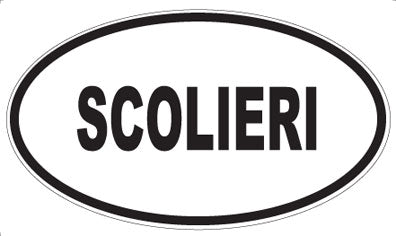 SCOLIERI - Oval Sticker