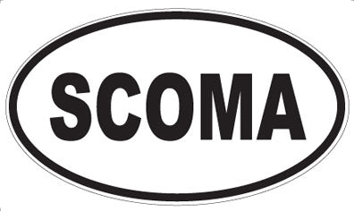 SCOMA - Oval Magnet