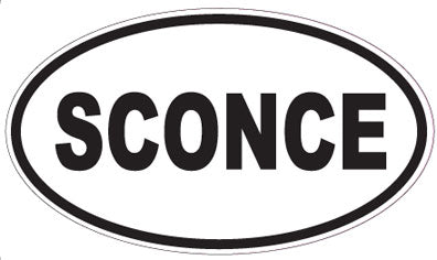SCONCE - Oval Sticker