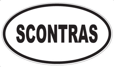 SCONTRAS - Oval Sticker