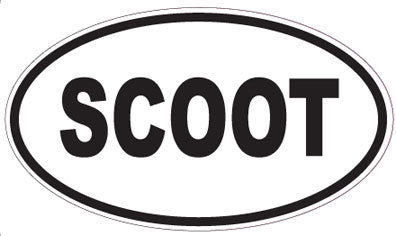 SCOOT - Oval Sticker