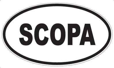 SCOPA - Oval Sticker