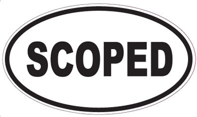 SCOPED - Oval Sticker