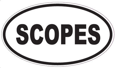 SCOPES - Oval Sticker