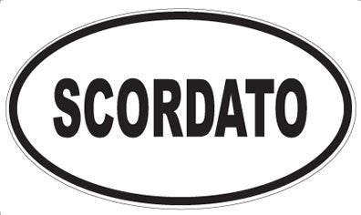SCORDATO - Oval Sticker