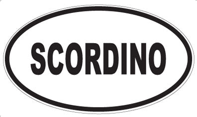 SCORDINO - Oval Magnet