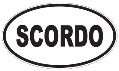 SCORDO - Oval Sticker