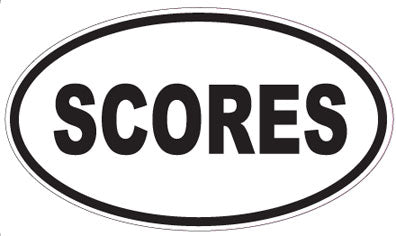 SCORES - Oval Sticker