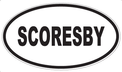 SCORESBY - Oval Sticker