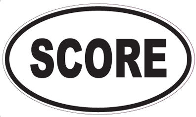 SCORE - Oval Magnet