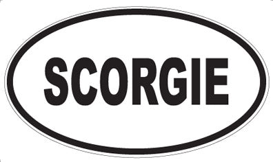 SCORGIE - Oval Sticker