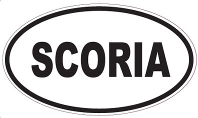 SCORIA - Oval Sticker