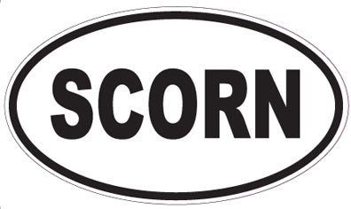 SCORN - Oval Magnet