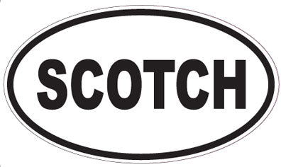SCOTCH - Oval Sticker