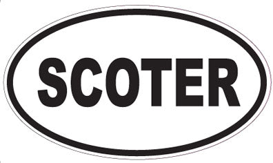SCOTER - Oval Sticker
