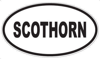 SCOTHORN - Oval Magnet