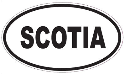 SCOTIA - Oval Sticker
