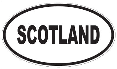 SCOTLAND - Oval Sticker