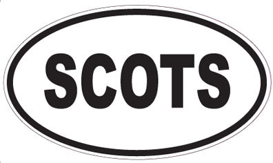 SCOTS - Oval Magnet