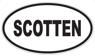 SCOTTEN - Oval Magnet