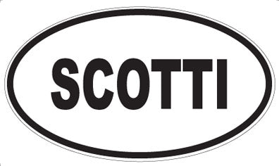 SCOTTI - Oval Magnet