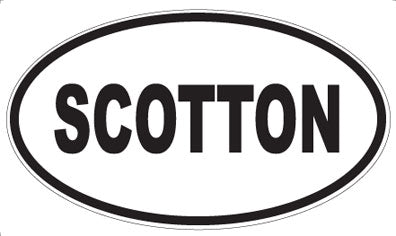 SCOTTON - Oval Magnet
