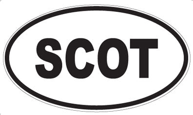 SCOT - Oval Magnet