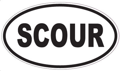 SCOUR - Oval Sticker