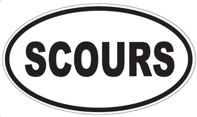 SCOURS - Oval Sticker